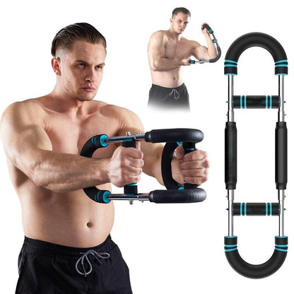 PowerBar Pro Max – Adjustable Spring Arm, Chest & Forearm Strength Trainer