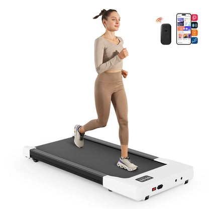 2 in 1 Foldable Treadmill Under Desk with Remote Control, LED Display